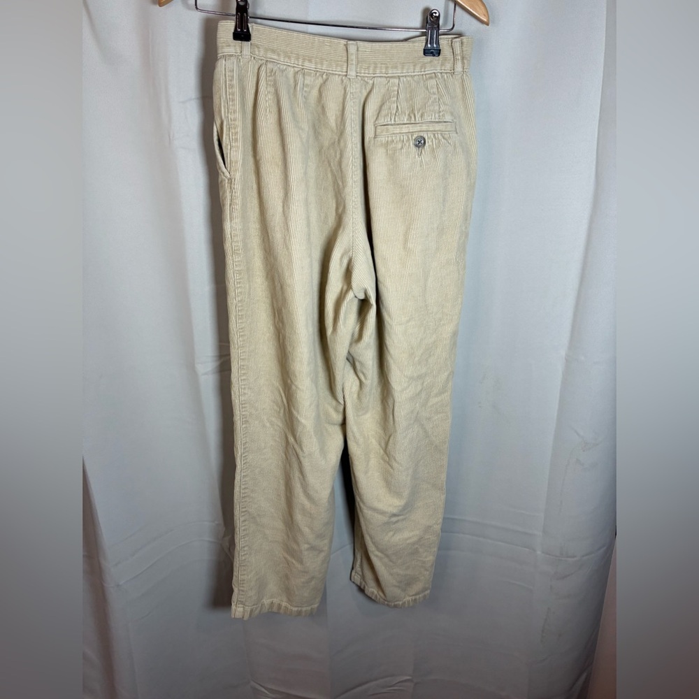 Vintage‎ L.L.Bean Corduroy Pants Women's 6 High-Rise The Vintage Twin Beige - Picture 3 of 8